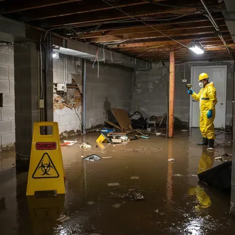 Flooded Basement Electrical Hazard in Wickerham Manor-Fisher, PA Property